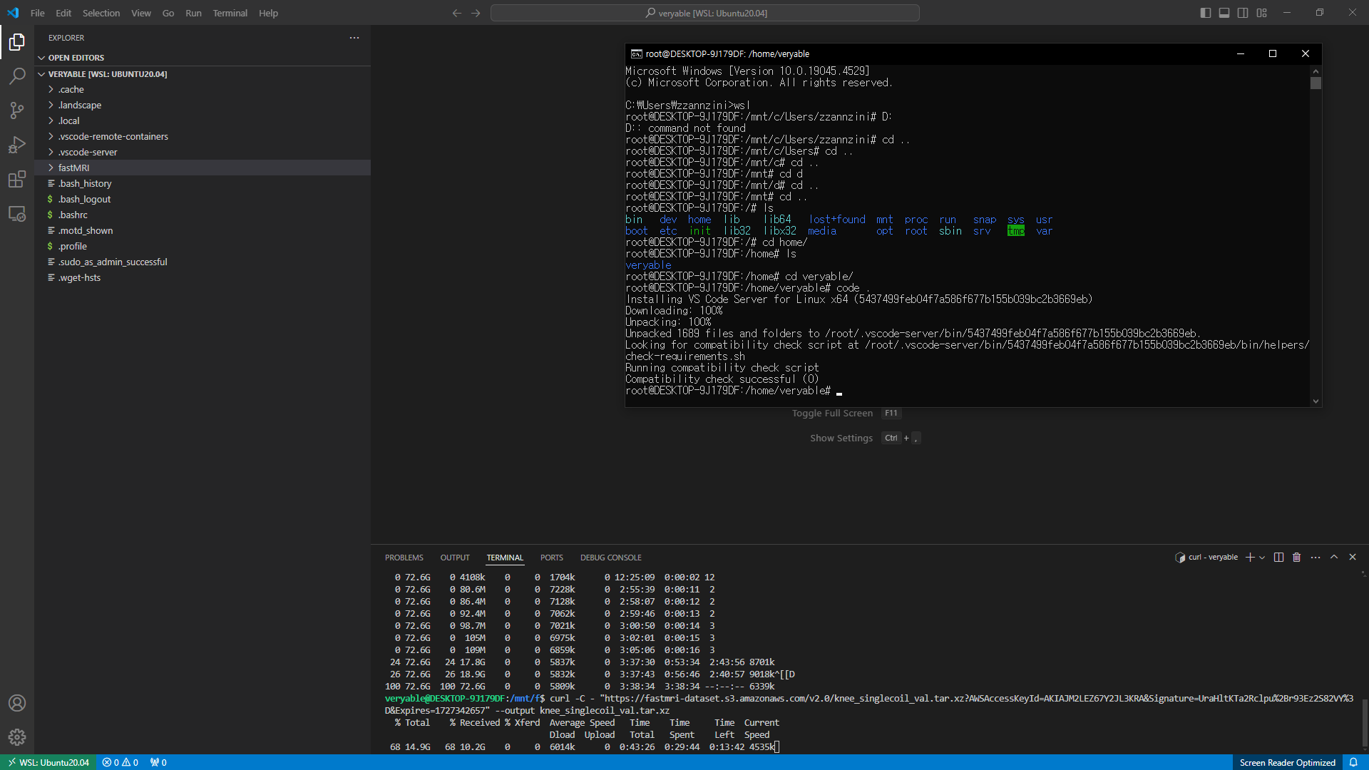 [Archive]WSL로 pytorch 구동하기